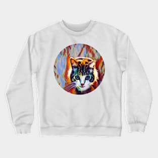 Cheerful floppy cat Crewneck Sweatshirt